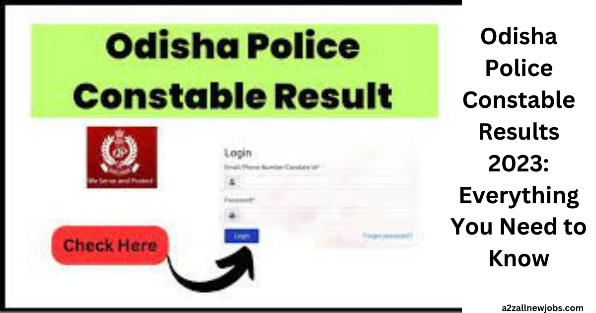 Odisha Police Constable Results 2023 